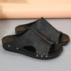 Summer new platform slippers large size casual fish mouth platform slippers shoes