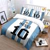 Bianco Blu Strisce Messi Biancheria da Letto Set Copripiumino Federe (1 * Copripiumino 2 * Federe, senza piumino)