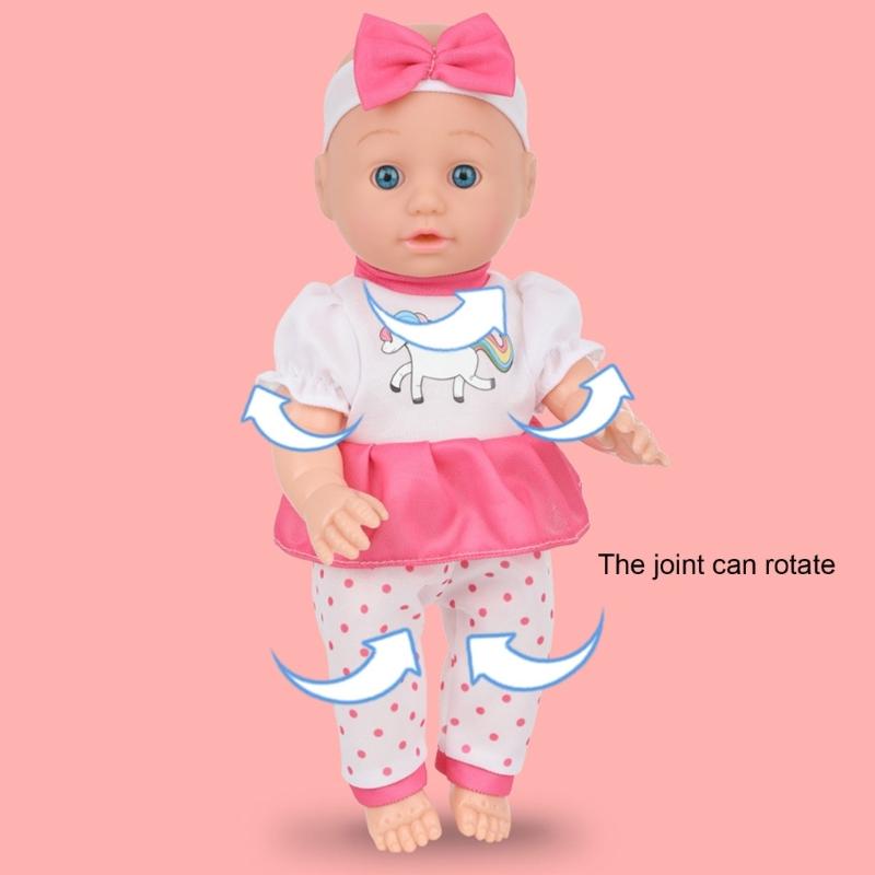 30cm Soft Vinyls Reborns Figurine Toy For Preschool with Life Like Design Imaginative Play Companion Doll for Toddler