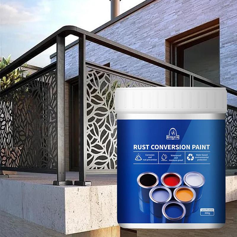 Rust Conversion Paint Waterproof Iron Door Railing Metal Rust Prevention Refurbished Rust Removal Water Based Metallic Paint