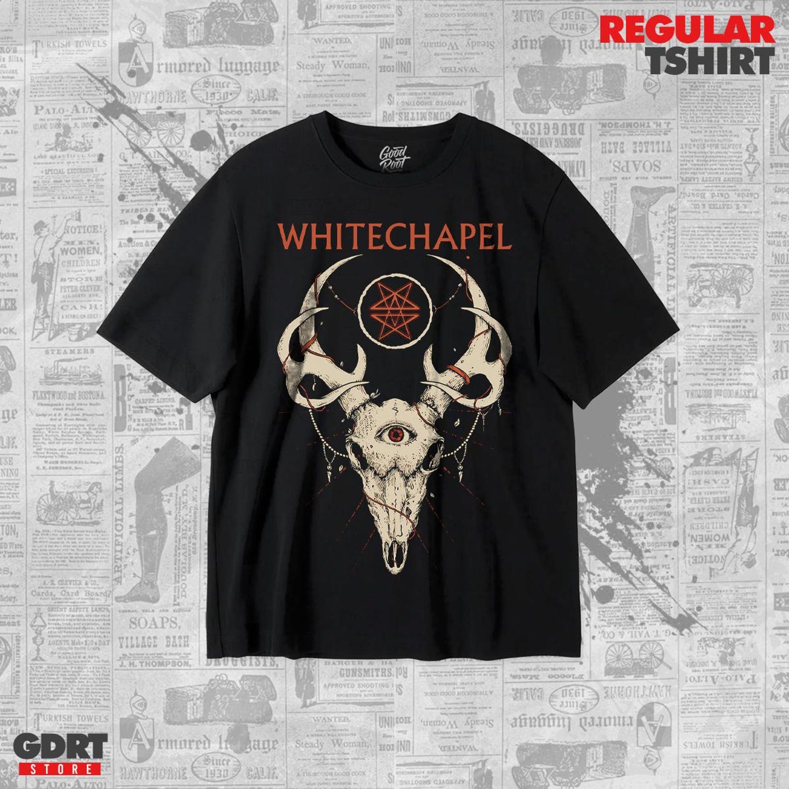 Whitechapel T shirt - Dissonance Vintage Albums - Unisex Heavy Shirt XL
