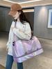 Large Capacity Colorful Shiny Fitness Travel Bag with Wet/Dry Separation - Versatile Crossbody Shoulder Bag