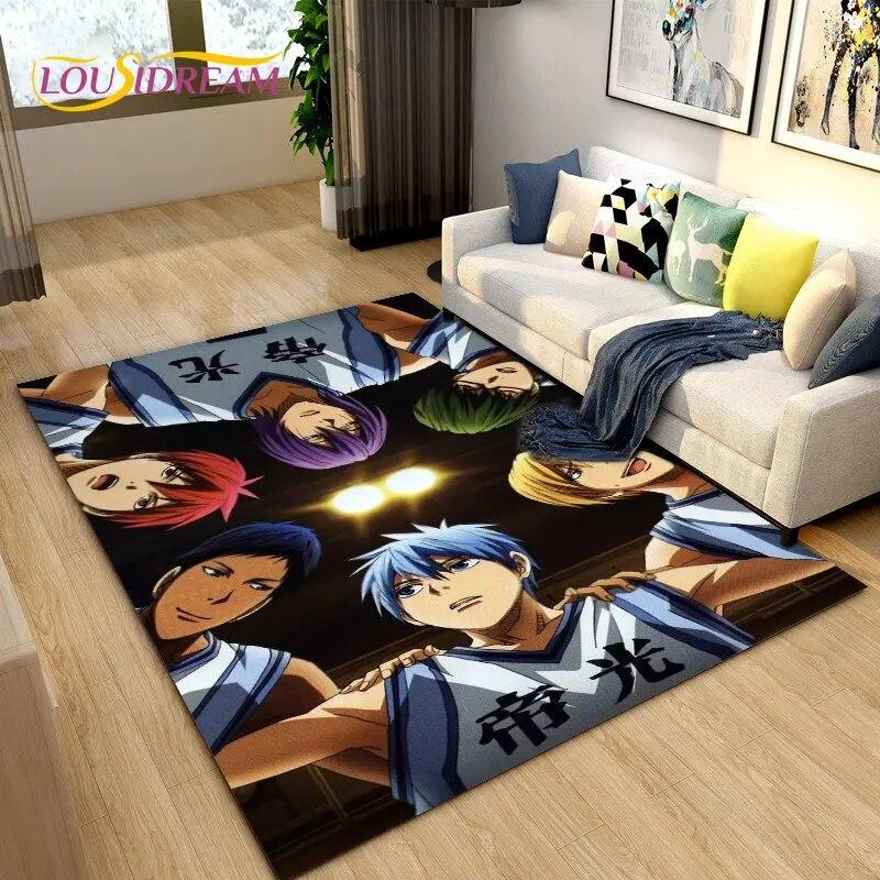 Dywan z motywem koszykówki Kuroko, dywanik do salonu, sypialni, sofy, dekoracja, antypoślizgowa mata podłogowa dla dzieci