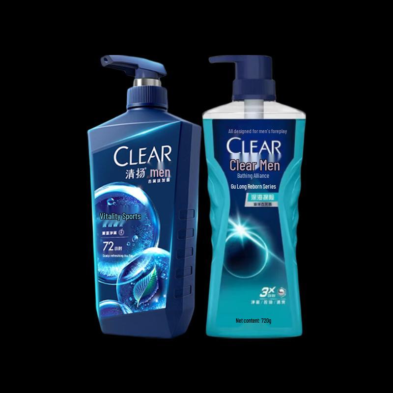 Набор шампуня и геля для душа против перхоти Clear Men