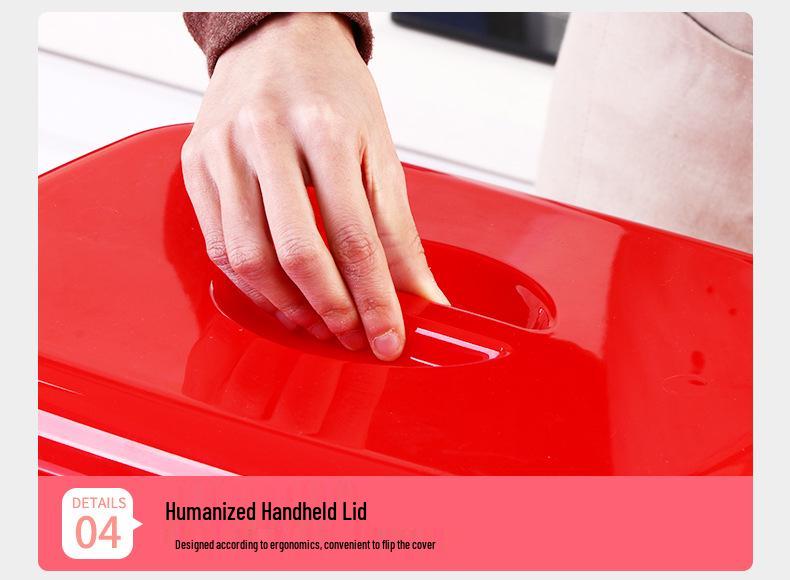 Dual-Layer Large Capacity Handheld Basket for Kitchen and Supermarket Use