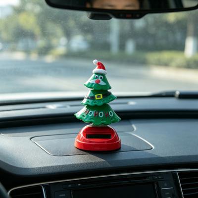 Árvore Solar de Natal Árvore Balançante Decoração de Painel de Carro