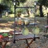 Folding Tabletop Rack Space Saving Shelf Easy to Clean