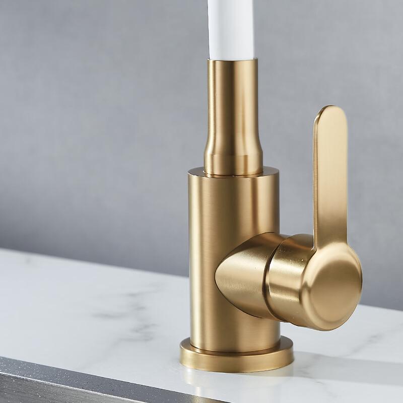 Zhuchuang Jingpin Universal Stainless Steel Faucet with Silicone Hose and Grohe Handle