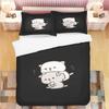 Schattige Bubu Dudu Cartoon Beer Panda Dekbedovertrek Kawaii Beddengoedsets Zachte Dekbedovertrek en Kussenslopen Eenpersoons/Tweepersoons/Queen/King Jongens