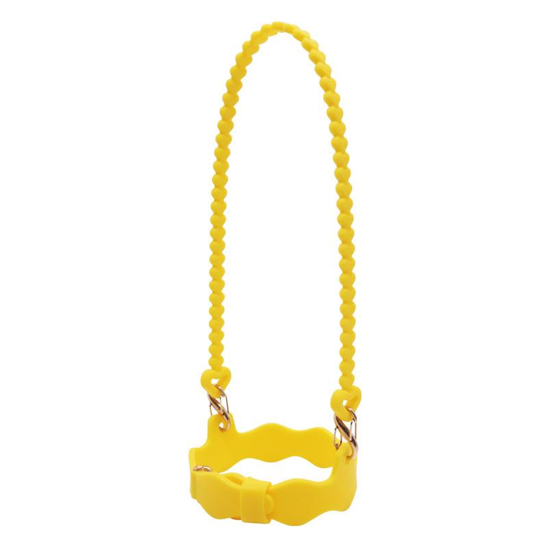 Silicone Water Cup Hanging Rope Cup Diameter 90-110mm Diameter Convenient To Carry Silicone Sling with Adjustable Hand Strap