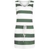 Women's Fashion Summer Loose Casual  Striped Printed Vest Pocket Dress