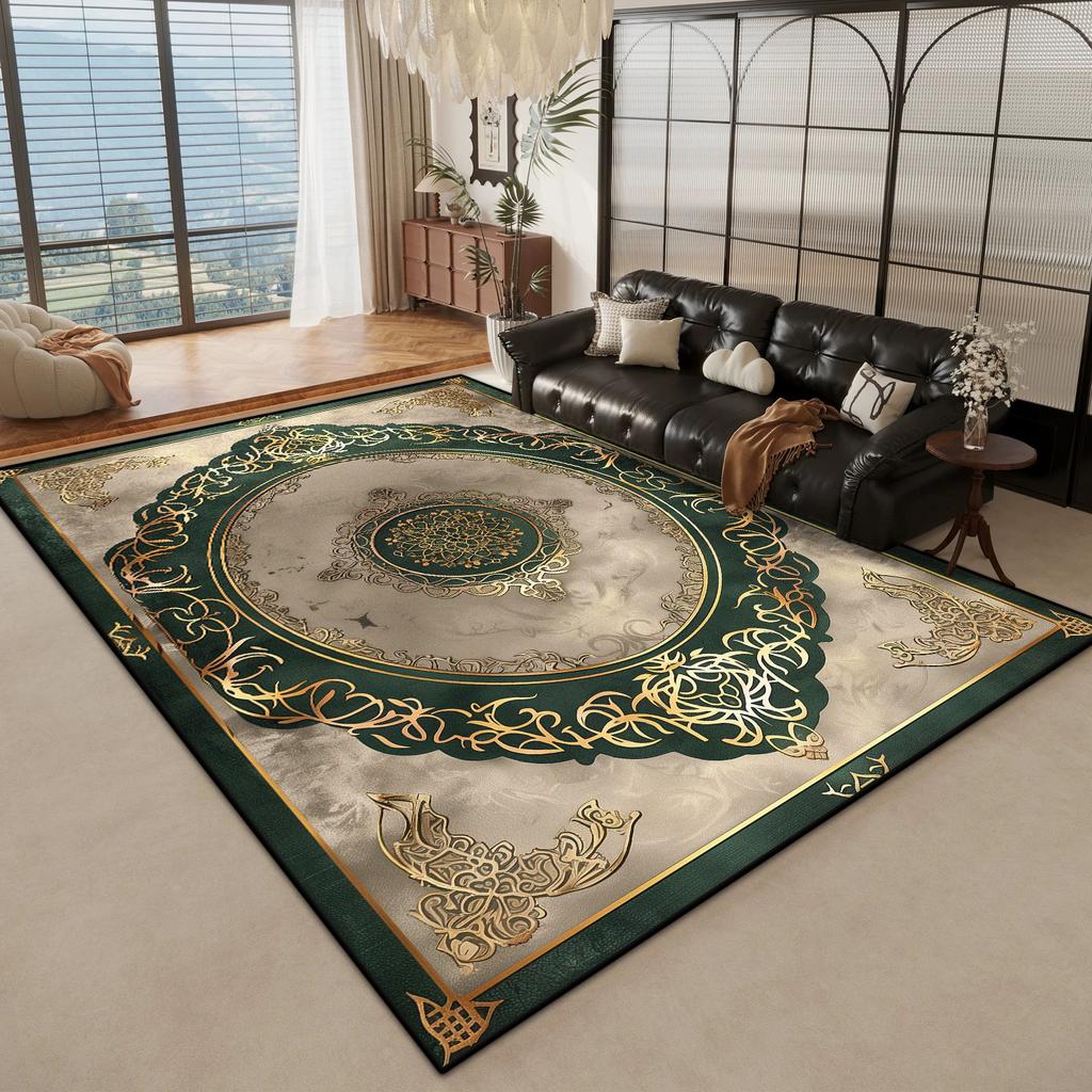 Zlatý Mramor Velké Obývací Pokojové Koberce Luxusní Dekorace Domov Ložnice Nadýchaný Plyšový Koberec 200x300cm Kancelářská Plocha Protiskluzové Měkké Podložky