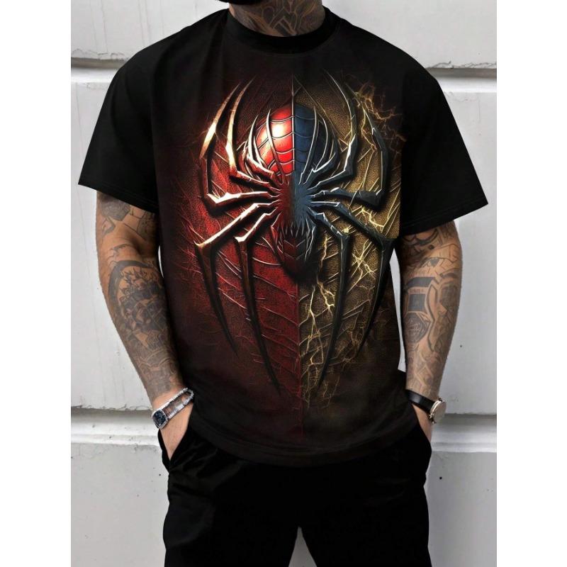 Herren T-Shirt Drache Kurzarm Outdoor Mode Street Rundhals Oberteil Sommer 3D Tier 3D Druck Übergröße Lässig Herrenbekleidung