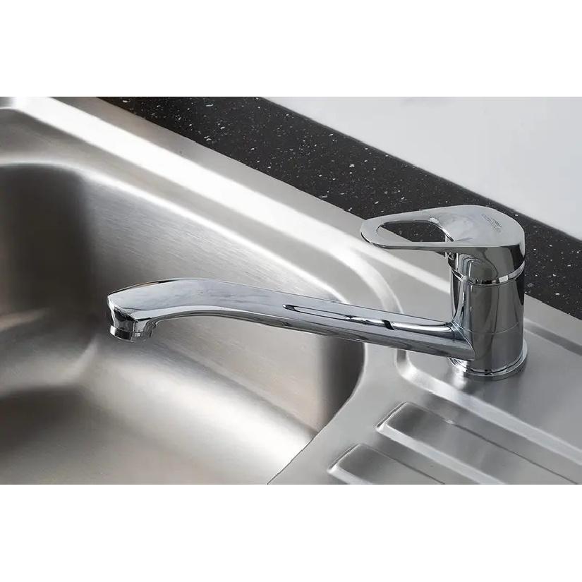 Caravan Mixer Tap Chrome Plated Long Spout Non-Microswitched For Motorhome Camper Boat Interior Parts Accessories
