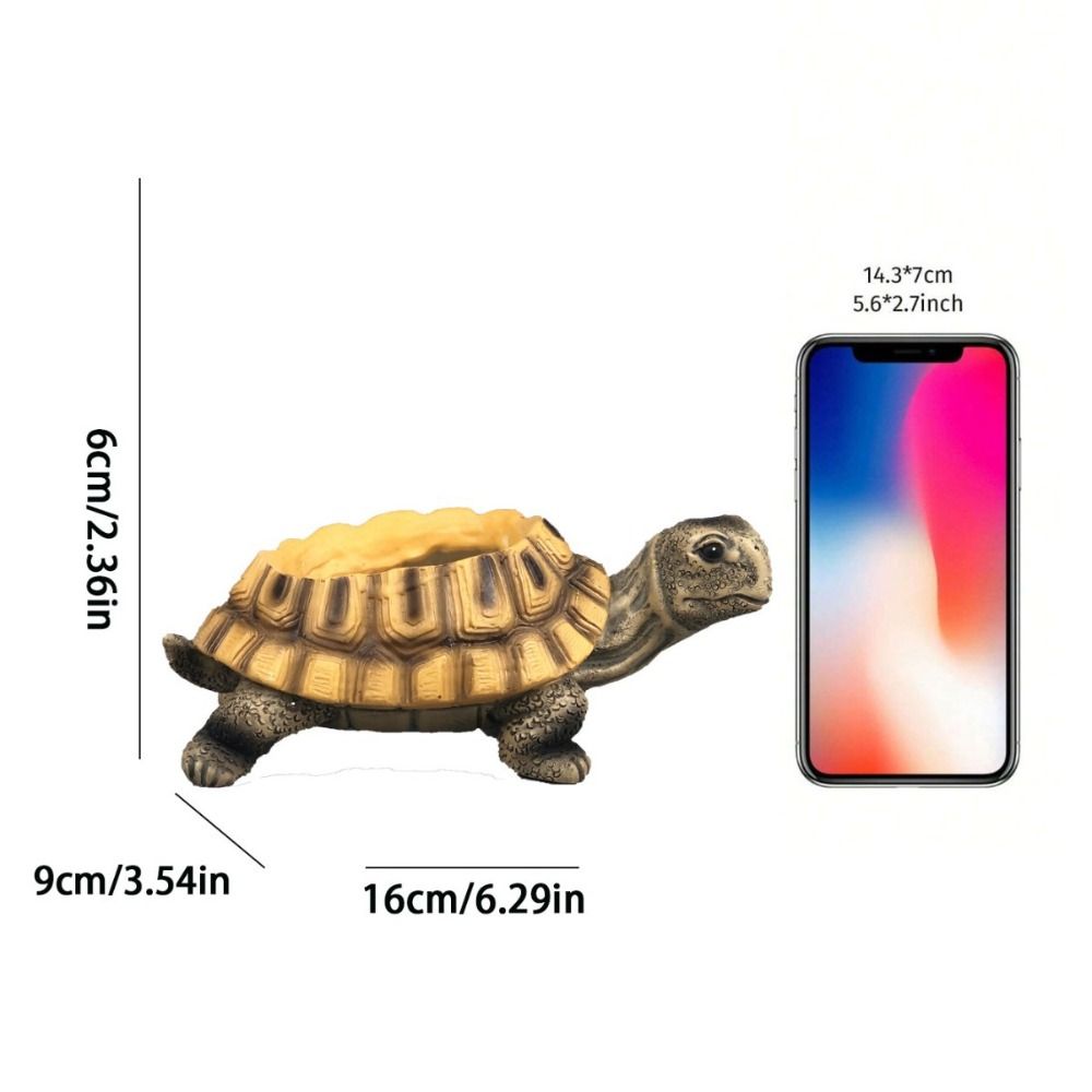 Realistický květináč ve tvaru želvy, ekologický, stůl, mini ornament, držák rostlin na bonsaje, zahrada