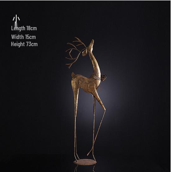 Американский ретро роскошный декор для пола в виде оленя для магазина одежды или гостиной