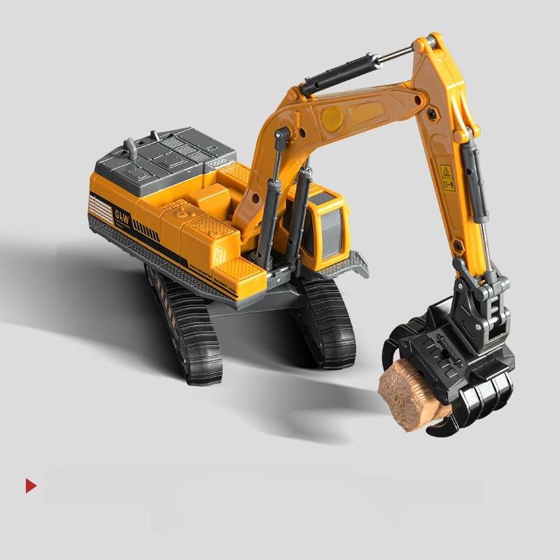 Alloy Excavator Construction Toy For Kids With Inertia Drive And Articulated Joints