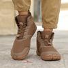 TUINANLE Winter Footwear Barefoot Shoes Womens Hiking Boots Wide Toe Box Walking Shoes Men Plush Boots