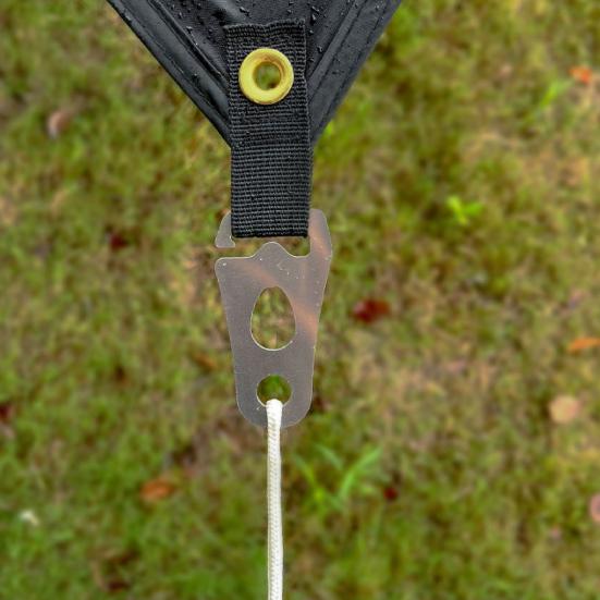 Stainless Steel Wind Rope Buckle Heavy Duty Outdoor Camping Hiking Backpacking Tent Canopy Guyline Cord Adjuster Board Rope Tensioner