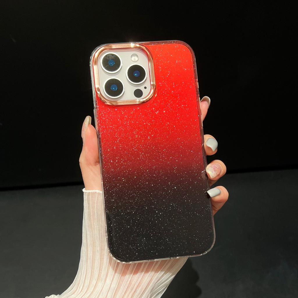 The Starry Sky Gradient Glitter Is Suitable for Apple 16 Phone Cases, IPhone15promax, and A Light Luxury 14 High-end Protective Case
