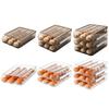 Automatic Rolling Egg Dispenser 1/2/3 Layer Egg Storage Bin Holds 18/32/54 Eggs Sliding Egg Organizer  for Refrigerator