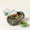 Salad Pod Reusable Plastic Keep Fresh Breakfast Fruit Storage Box Leakproof Interval Salad Box Crisper Container Salad Jars