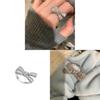 No Ip Copper Open Bypass Ring With Zirconia Butterfly Design For Women