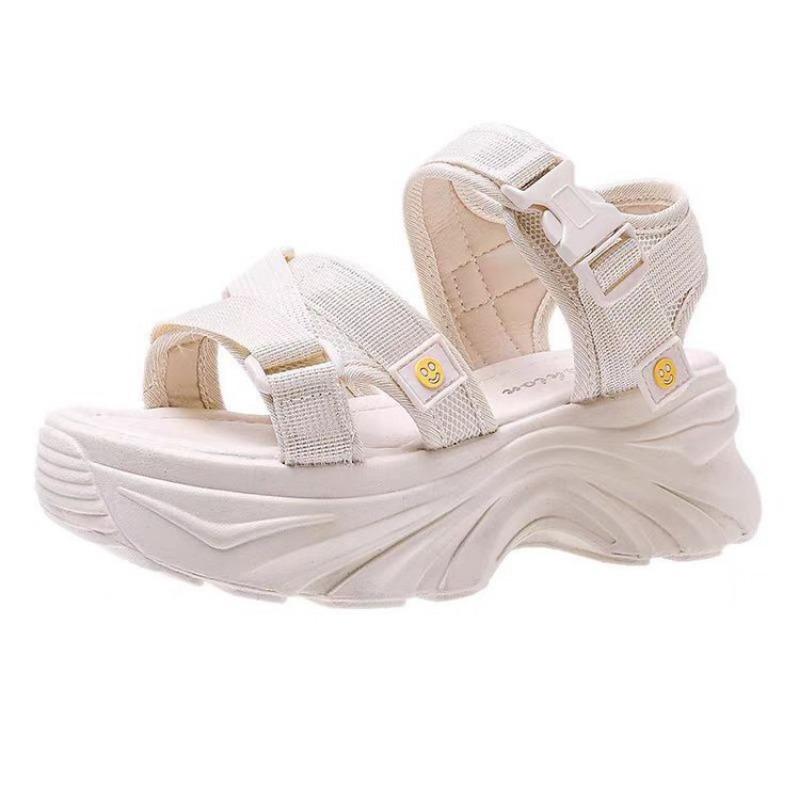 Best-selling Thick-soled Sports Sandals for Women's Outerwear and New Wedge Heel Beach Shoes
