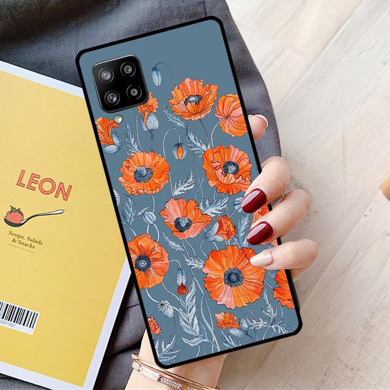 Flower Plant Art For Samsung Galaxy A55 A35 A15 A22 A32 A52 A54 A34 A14 A53 A33 A56 A36 A26 A16 A05 A06 Case