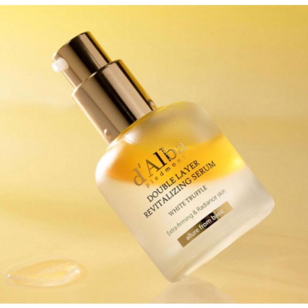 [d'Alba] White Truffle Double Layer Revitalizing Serum 30ml - Premium Korean Glow & Deep Hydration Anti-Aging Face Serum