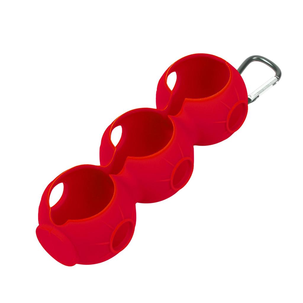 Portable 3-Ball Silicone Golf Case Golf Ball Protector