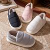 Cotton slippers winter bag and indoor home waterproof and non-slip thick-soled down cotton shoes for winter outer wear