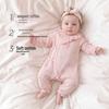 Guaiqi Bear Baby Girl Sweet Tie-Closure Romper Bodysuit