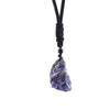 Natural Crystal Irregular Stone Pendant Necklace - Handcrafted Jewelry Sweater Chain