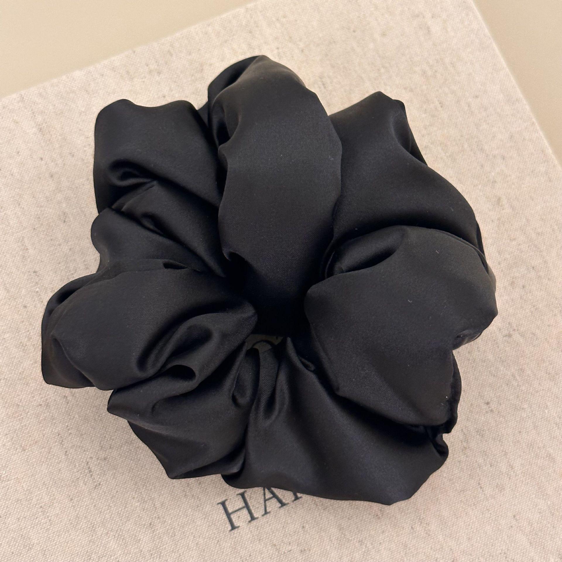 Подушка-резинка для волос, Резинка для волос в виде толстой кишки, Ретро однотонная, Широкая резинка в виде толстой кишки, Резинка для волос, Аксессуар для волос