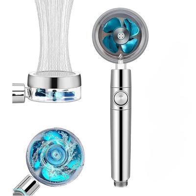 1pc Handheld Pressurized Shower Head, Small Waist Type Water Outlet, Turbocharged Rosette Head for Home Use