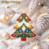 Customizable Style Hanging Ornament 2D Flat Acrylic Christmas Tree Ornament, Vintage Stained Lightweight Pendant with Lanyard Glass Pendant,