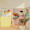 Coffee Shop City Bakery Illustration Croissants and Cookies Art Poster Canvas Painting Wall Print Picture for Kitchen Home Decor