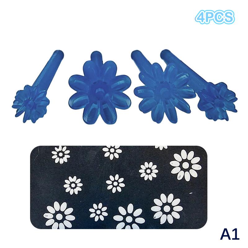 3/4 Stück Blumen-Floral-Punktierwerkzeuge Set Mandala-Punktier-Prägewerkzeuge Für Felsmalerei Stempelstift DIY Graffiti Haus Außen