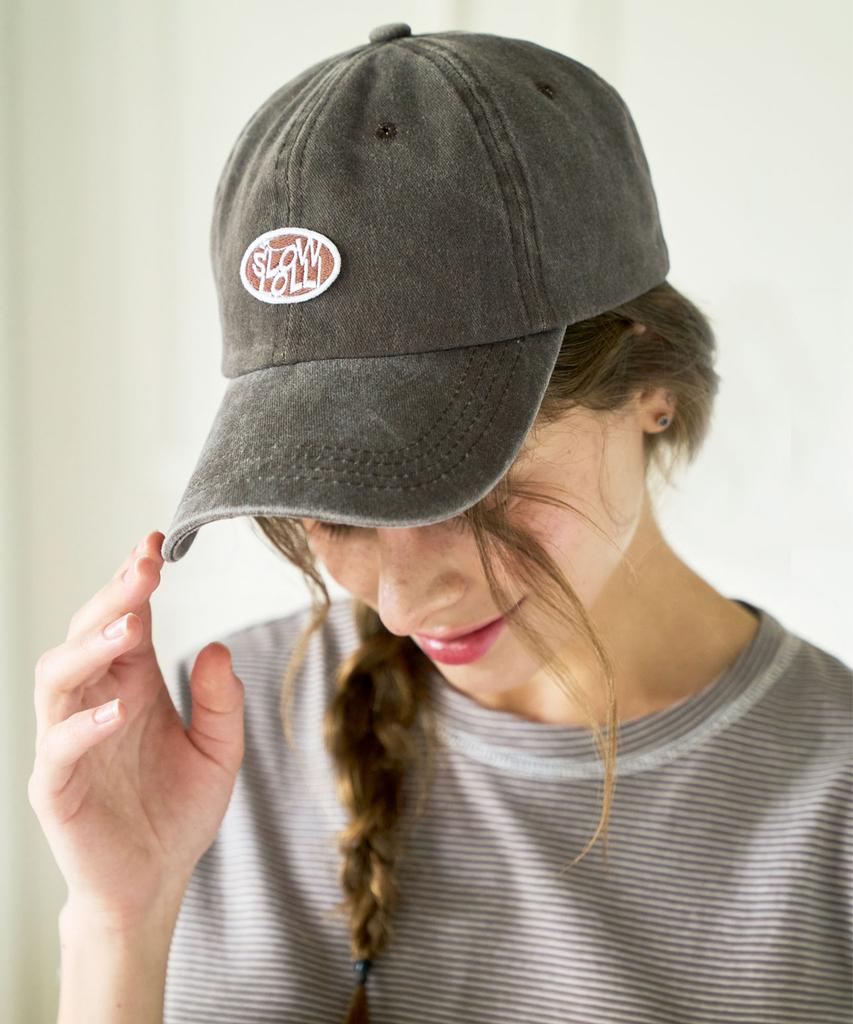SLOWLOLLI [Add Color] Logo Embroidery Ball Cap_5 Colors