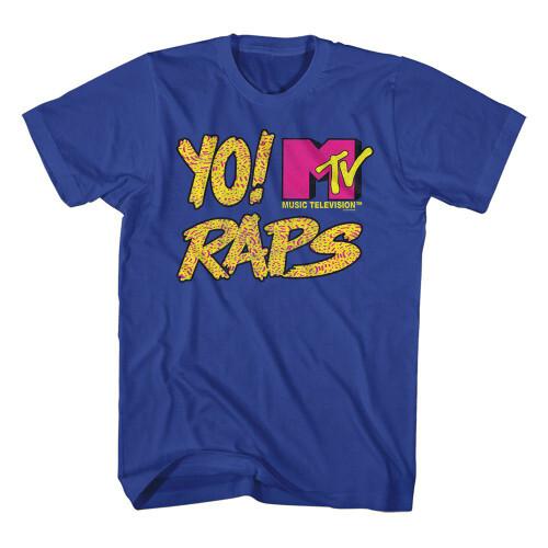 MTV Yo! MTV Raps Texture Royal T-Shirt Unisex T-Shirt XL