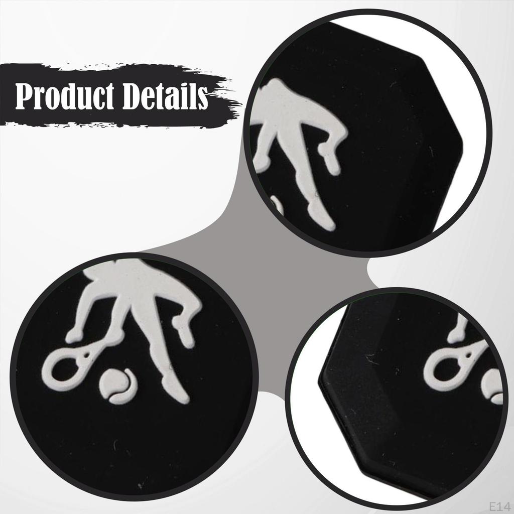 Tennis Racket Dampener Absorber Decorative for Better Control Indoor Clip On Enthusiasts Game