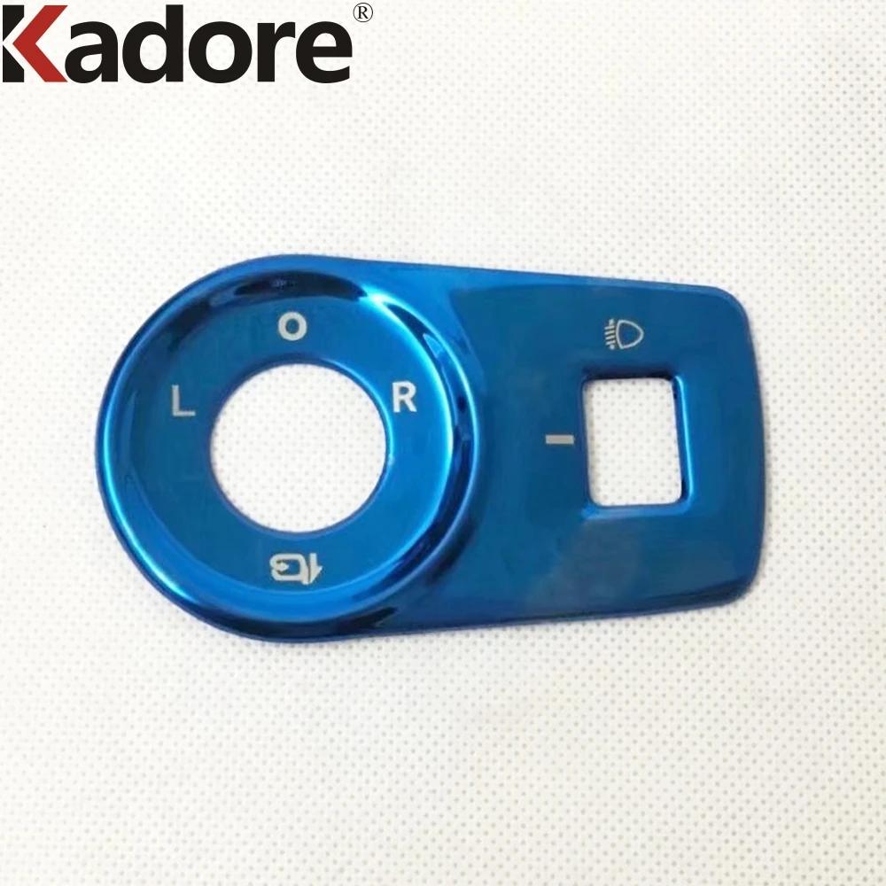 For MG Zs SUV 2017 2018   Matte Car Head Light Lamp Switch Button Panel Cover Trim Interior Mouldings Accessories