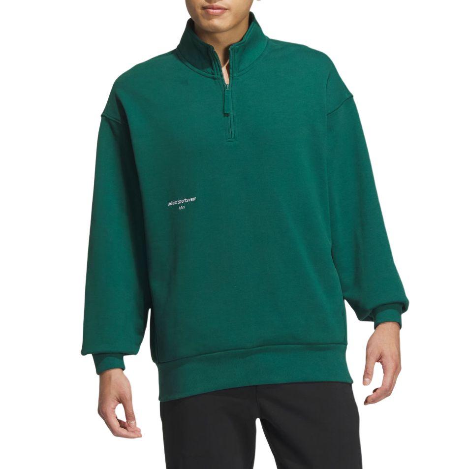 adidas Sweat-shirt ras du cou petit logo Homme Sweat-shirt Vert forêt IZ1596