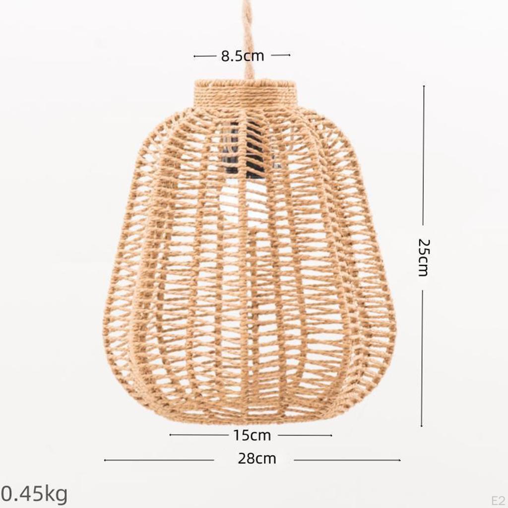Woven Lampshade Pendant Light for Modern Home Decor