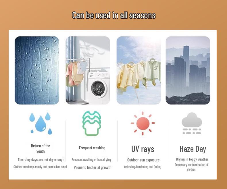 Portable High-Temp UV Clothes Dryer for Quick, Deep Mite Removal in Dorms