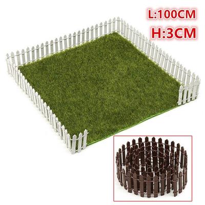 Miniatur Kleiner Holzzaun DIY Puppenhaus Feengarten Mikro Pflanztopf Deko