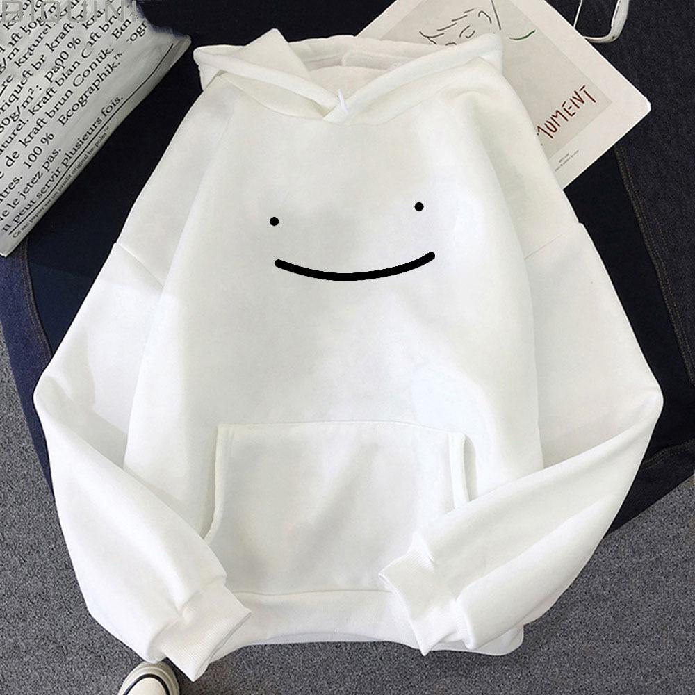 Smiley Sweater Simple Fashion Korean Version Hooded Sweater Women'S Spring And Autumn Loose Casual Top