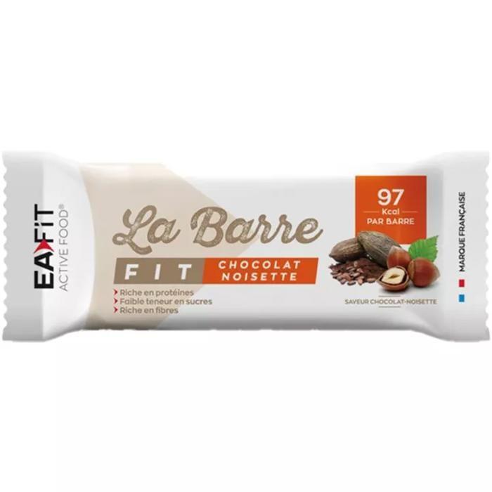 EAFIT Barre FIT Vegan - Choco-Amande - 28 g - 32% de protéines - 97 Kcal par barre - Riche en protéines - Faible teneur en sucres
