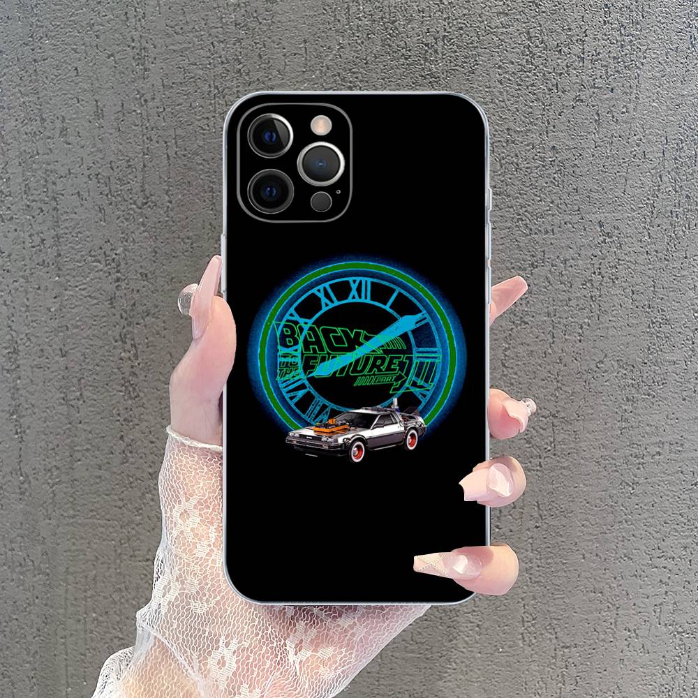 Back To The Future Transparent TPU Phone Case For IPhone 17 11 12 13 14 15 16 Pro Max 16 Plus Cover